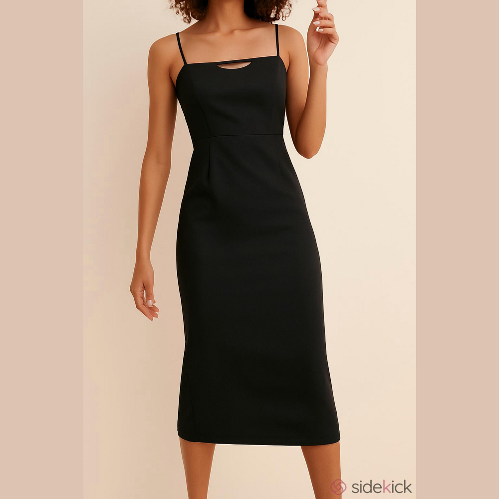 Anthropologie Elegant Ultra Flattering Classic Black Women's Dress